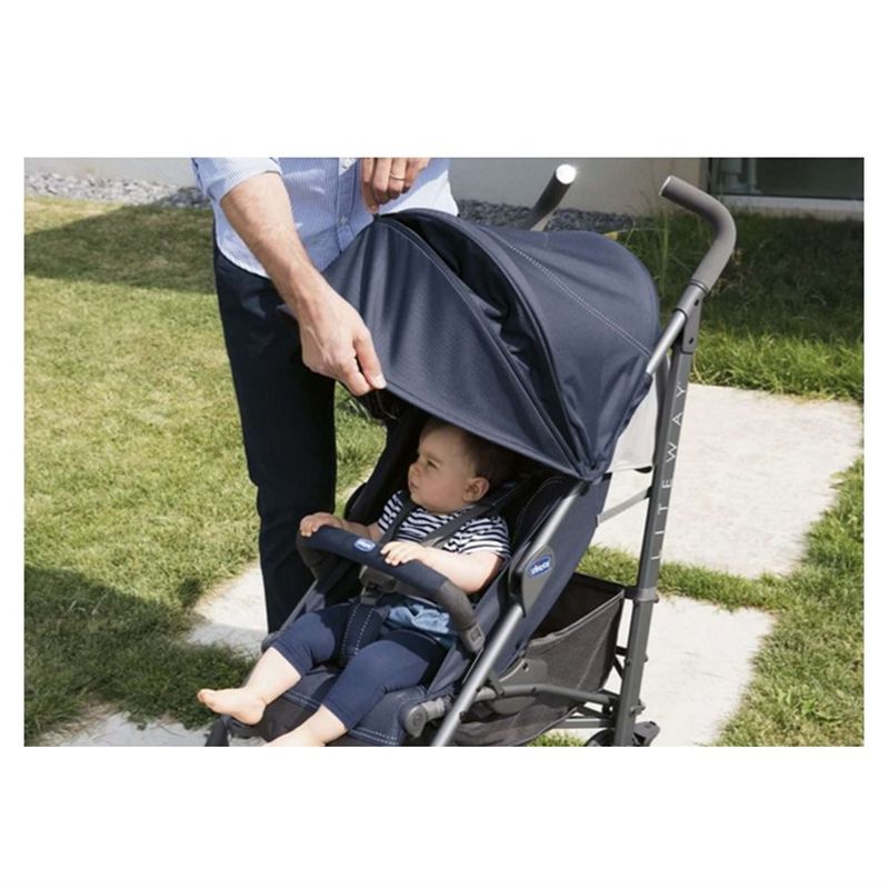 Carrinho De Bebe Lite Way Basic 3 Jet Black Chicco Passeio Baby Mega