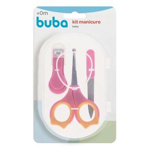 Kit Manicure Baby com Estojo ROSA - Buba
